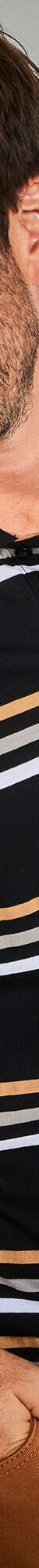 Polo rayé manches courtes (noir) Polo rayé manches courtes (noir)